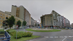 Cruce entre las calles Traves�a de Vigo y Arag�n