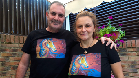 Ana del Alto junto a su marido, Jos� Luis Fern�ndez, hace unos a�os.