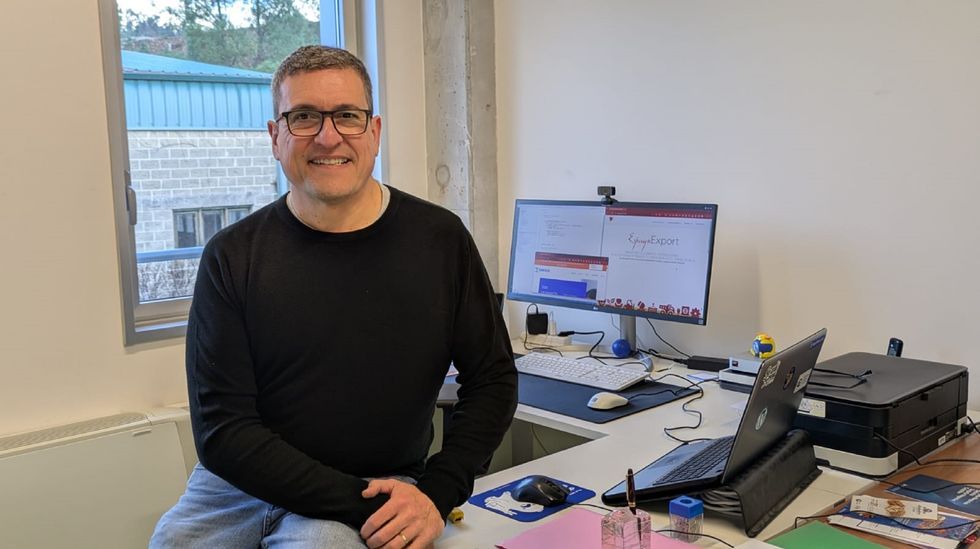 Rafael Verde, en la oficina de EspagnExport en Lal�n