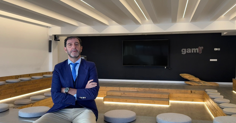 Pedro Luis Fern�ndez, presidente de GAM, en las oficinas de la empresa en Asturias