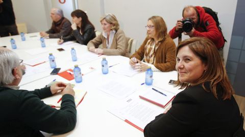 Pilar Cancela preside la reunión de la gestora del PSdeG-PSOE