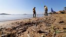 A mediados de agosto, en el último episodio grave de contaminación, toneladas de peces muertos fueron retiradas del Mar Menor