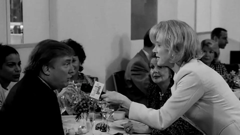 Donald Trump durante una escena de la pelcula Celebrity.