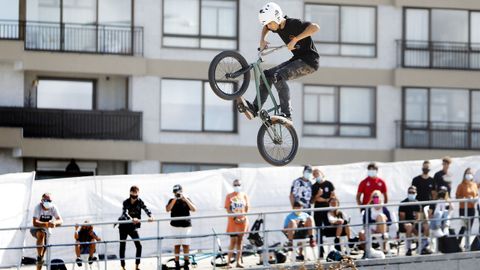 Competicin de BMX en la pasada edicin de O Marisquio, en Vigo.