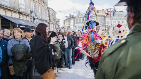 Domingo de entroido en Viana do Bolo.Jornada grande para folións y boteiros.