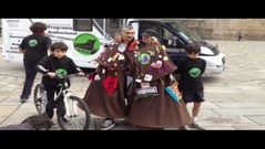 La patinadora Anuska Gil llega a Compostela