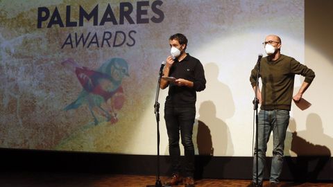 Entrega de premios de la última edición del festival Novos Cinemas, en Pontevedra.