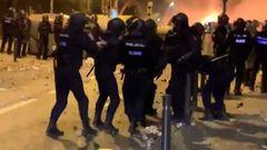 As fue la agresin al polica vigus en Barcelona