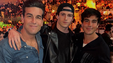 Javier Gallardo junto a Mario y Óscar Casas