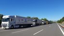 Ejemplo de platooning entre camiones en el marco del proyecto Ensemble de Applus