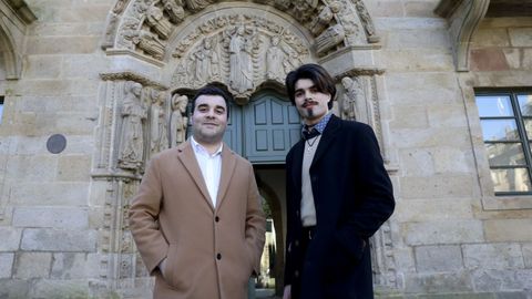 Daniel Chapela, izquierda, y Daniel Gonzlez, derecha, son estudiantes de la Universidade de Santiago