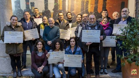 Representantes de las bodegas galardonadas recibieron los premios en el Centro do Vio da Ribeira Sacea