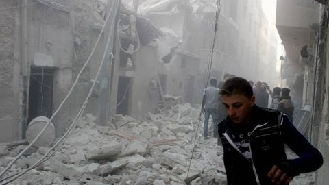 Alepo, tras los bombardeos