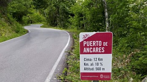 Rutas ciclistas por las montaas de Lugo, con altimetras