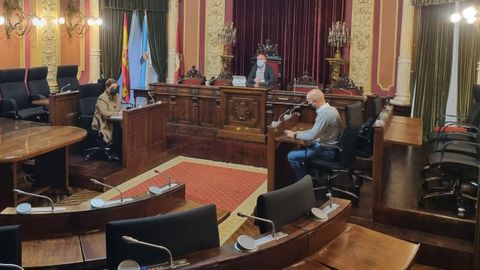 Reunión de la junta de portavoces del Concello de Ourense sin el PSOE ni el BNG.