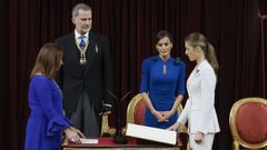 La princesa Leonor jura la Constitución ante la presidenta del Congreso, Francina Armengol