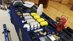 En la operacin policial se intervinieron cinco kilos de herona, adems de armas y tiles para el tratamiento de la droga