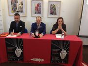 Franco Quint�ns, Manuel Valeriano Alonso y Sandra Insua en la presentaci�n