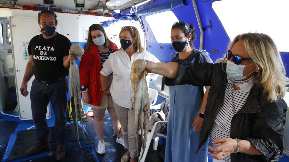 Primera salida de pesca turismo del Playa de Sanxenxo