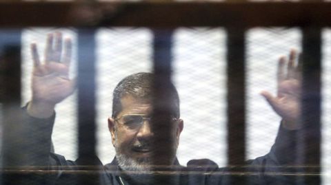 El depuesto presidente egipcio Mohamed Mursi 
