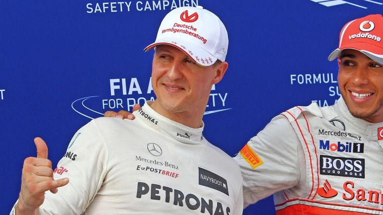Michael Schumacher durante su segunda etapa en la Fórmula 1 con Mercedes