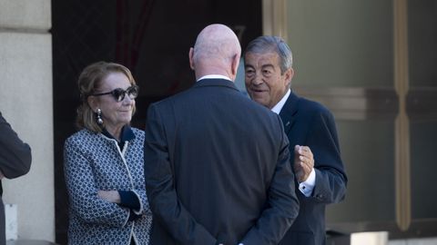 La expresidenta de la Comunidad de Madrid Esperanza Aguirre y el exministro de Fomento Francisco lvarez Cascos.