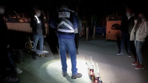 Foto de archivo de un control del ocio nocturno por el covid de la Policia Autonómica