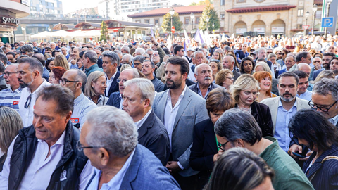 Primera manifestacin contra el peaje del Huerna en Oviedo