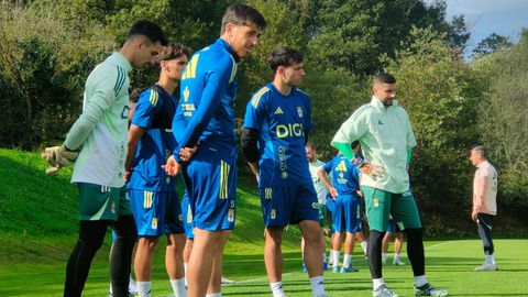 Jaime Coballes, al lado de Moldovan y junto a Agud�n, Narv�ez y Reina, en El Requex�n