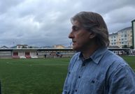 Sergio Egea tras el amistoso ante el Lugo en Foz
