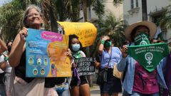 Manifestacin en Bolivia en defensa del derecho al aborto libre y seguro