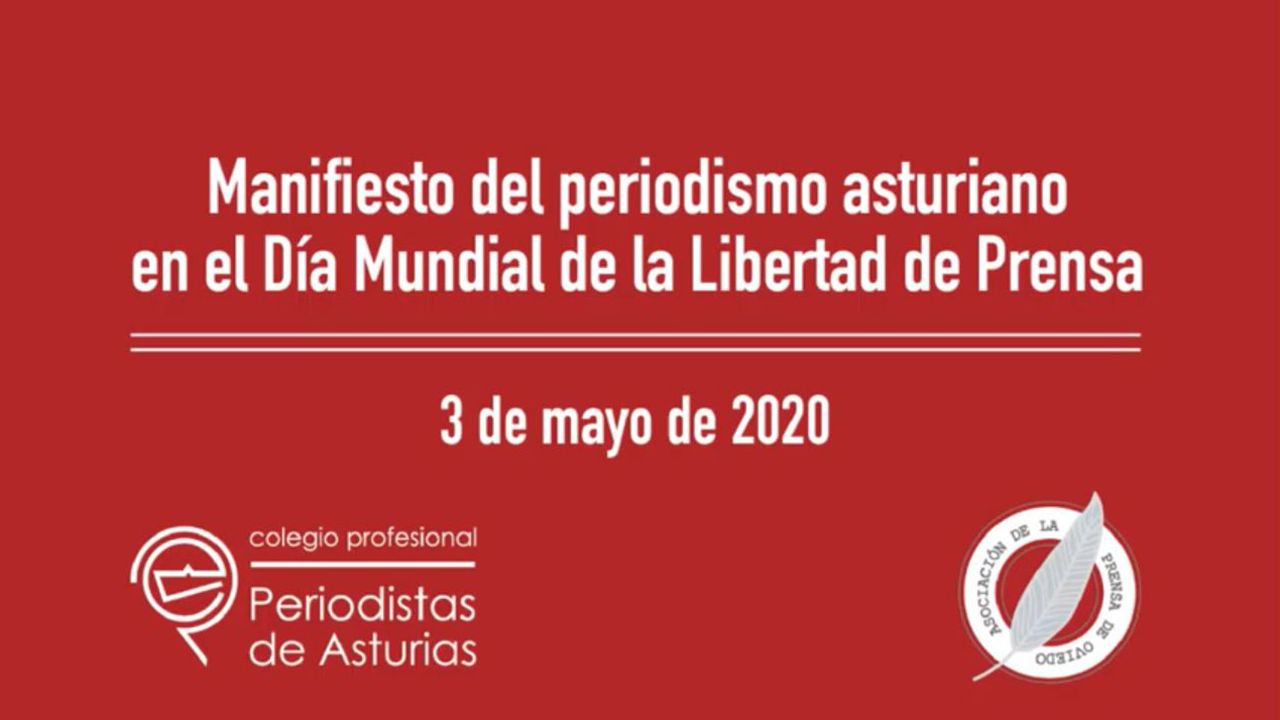 Manifiesto del periodismo asturiano en el D�a Mundial de la Libertad de Prensa.La asturiana Sara Panizo con su grupo de amigos
