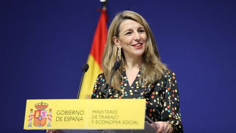 La ministra de Trabajo, Yolanda Daz