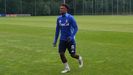 Haissem Hassan, en el entrenamiento de este miércoles en El Requexón