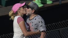 Maradona y su novia, Roco Oliva, en una imagen de archivo
