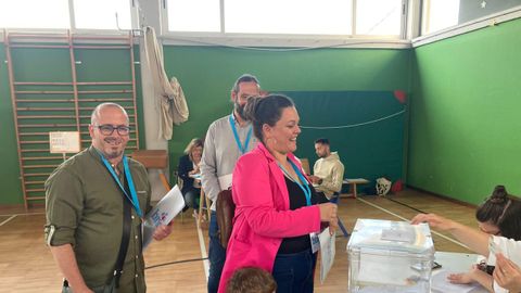 Olaia Ledo, candidata do BNG de Narón, o día da votación