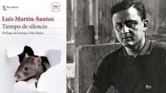 Luis Martn-Santos (Larache, Marruecos, 1924-Vitoria, Espaa, 1964). A la izquierda, detalle de la portada de la edicin de Tiempo de silencio que conmemora el centenario del nacimiento del escritor.
