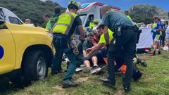 Accidente en la carretera de Lagos de Covadonga