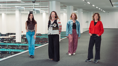 (De izquierda a derecha) Las investigadoras Laura Ventura, Oleksandra Soldatkina, Nat�lia Pujol y Marta Mel�, autoras del estudio, frente al MareNostrum 5 en las instalaciones del Barcelona Supercomputing Center - Centro Nacional de Supercomputaci�n (BSC-CNS).