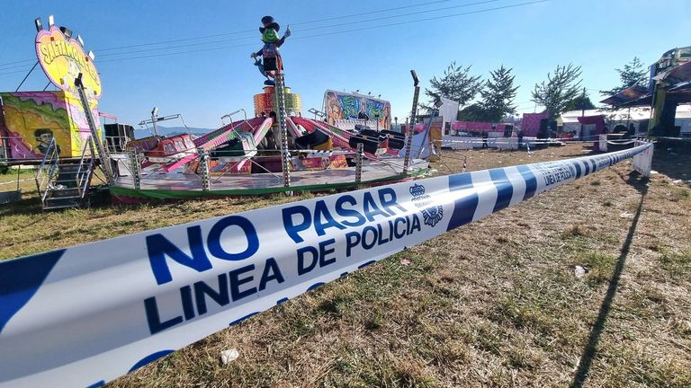 El saltamontes accidentado en las fiestas de Vigo se instaló en suelo inadecuado por blando y húmedo