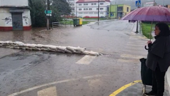 Inundaciones en el r�o C�davo Fene
