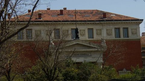 Fachada de la sede Real Academia Espaola, en Madrid