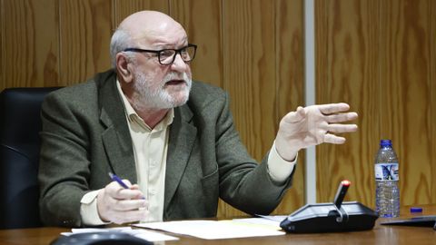 Claudio Garrido en el último pleno de Sarria