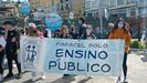 Fapacel y Anpas Galegas apoyaron la concentración organizada por el Anpa del IES Becerreá.
