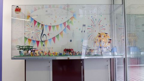 Exposición de «clicks» de Playmobil sobre el San Froilán, en Pediatría