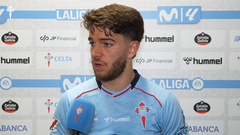 El jugador del Celta Sergio Carreira, tras el partido ante el Elche.