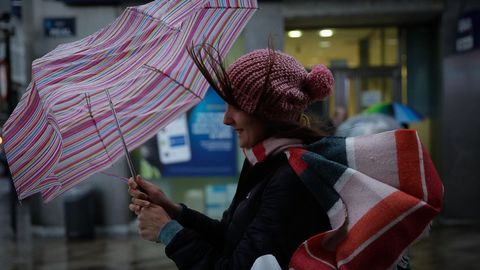 Hoy es difcil abrir el paraguas en Galicia