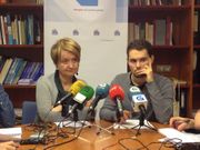 Bravo y Sueiras, en la rueda de prensa
