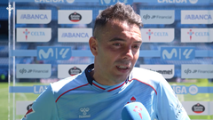 Iago Aspas, tras el Celta-Elche de este domingo en Bala�dos.