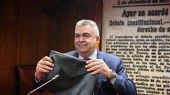 En directo: el número 3 del PSOE, Santos Cerdán, comparece en la comisión de investigación del caso Koldo en el Senado